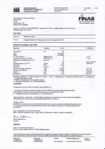 Talousvesitutkimustulokset